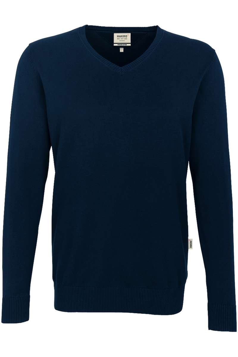 HAKRO 143 Regular Fit Pullover nachtblau, Einfarbig