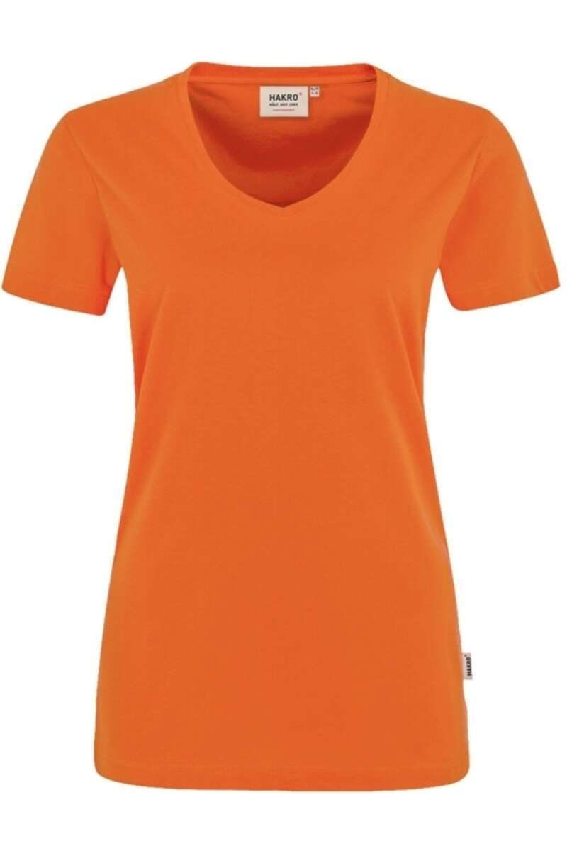 HAKRO Regular Fit Damen T-Shirt orange, Einfarbig