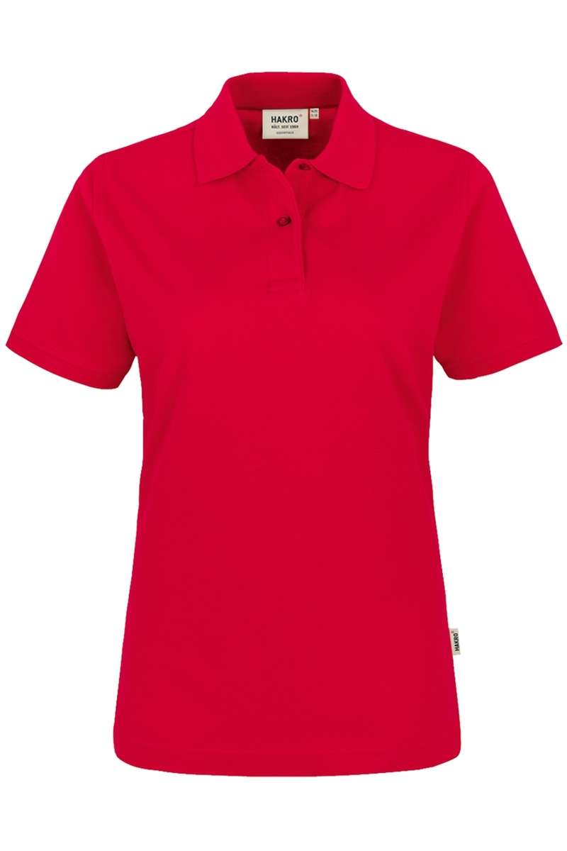 HAKRO 224 Regular Fit Damen Poloshirt rot, Einfarbig