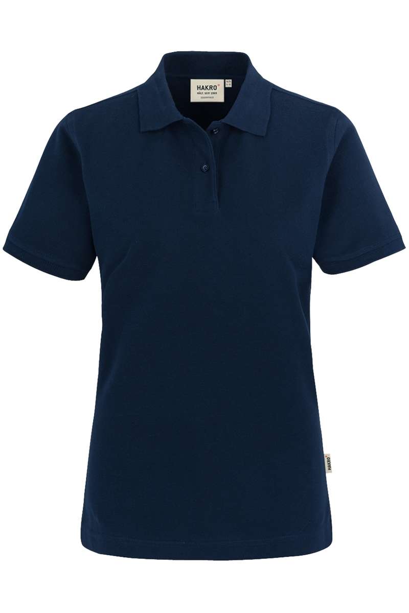 HAKRO 224 Regular Fit Damen Poloshirt nachtblau, Einfarbig