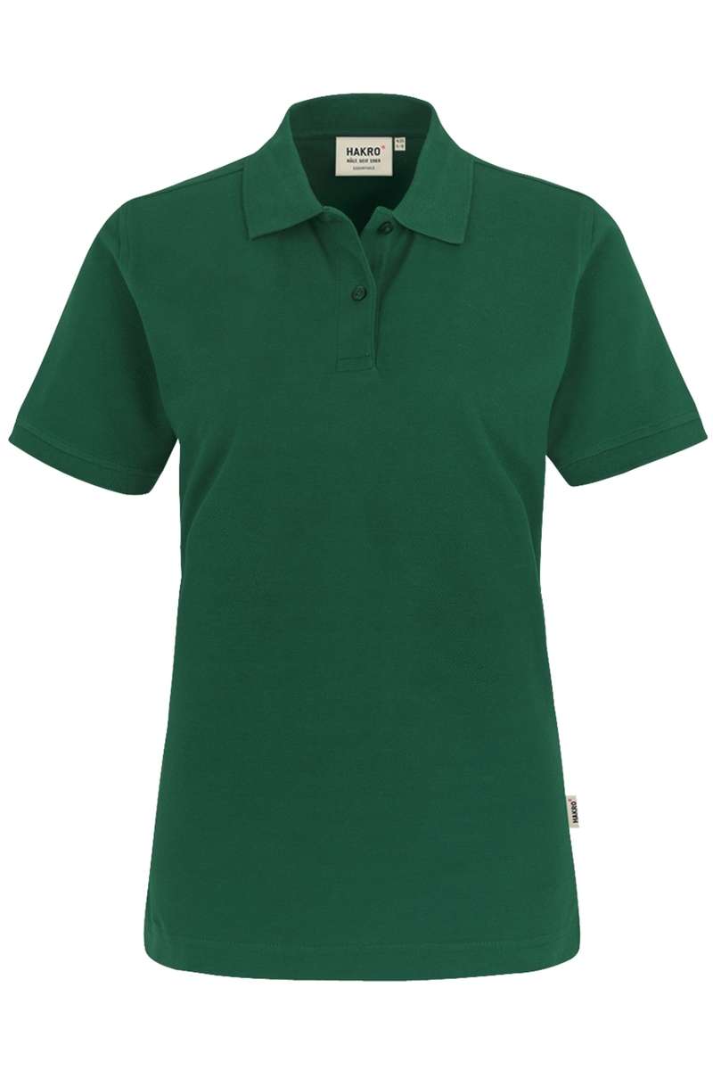 HAKRO 224 Regular Fit Damen Poloshirt dunkelgrün, Einfarbig