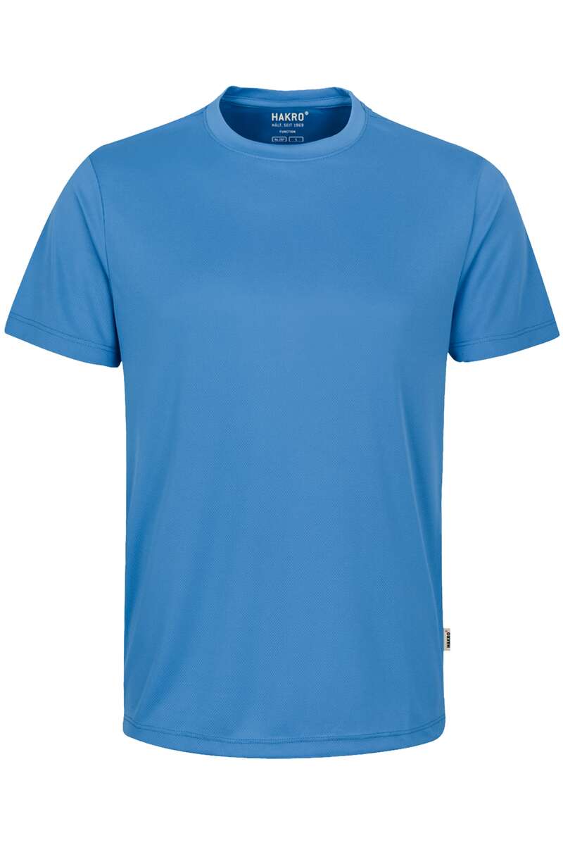 HAKRO 287 Regular Fit T-Shirt Rundhals malibublau, Einfarbig