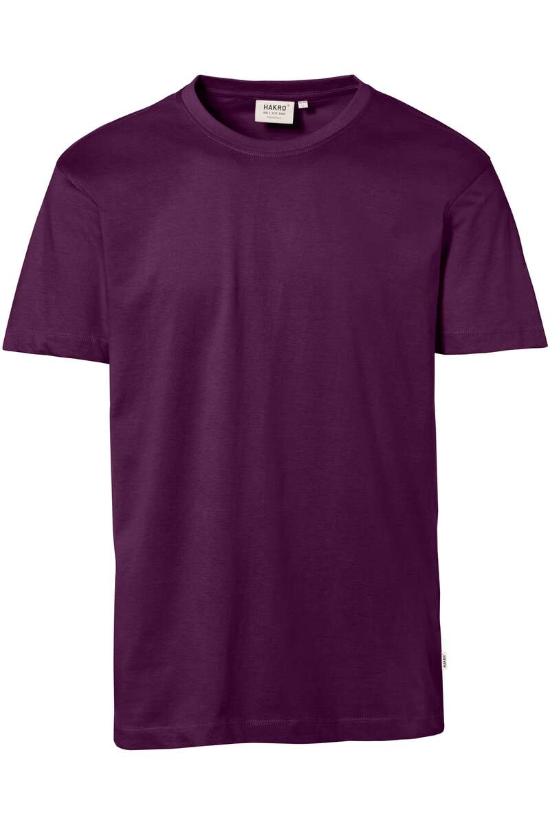 HAKRO 292 Comfort Fit T-Shirt Rundhals aubergine, Einfarbig