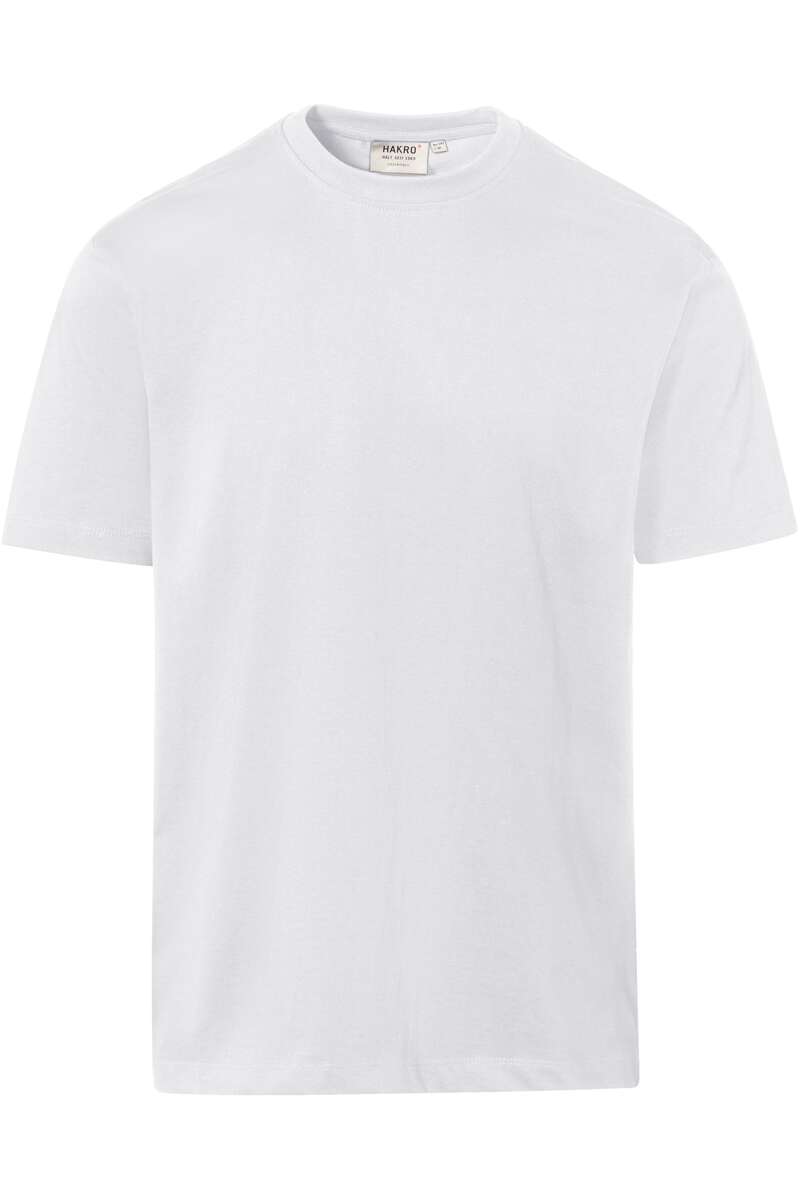 HAKRO 293 Comfort Fit T-Shirt Rundhals weiss, Einfarbig
