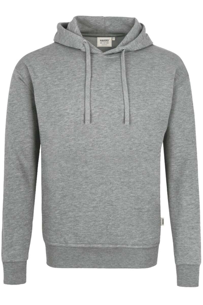 HAKRO Organic Comfort Fit Kapuzen Sweatshirt grau, Meliert