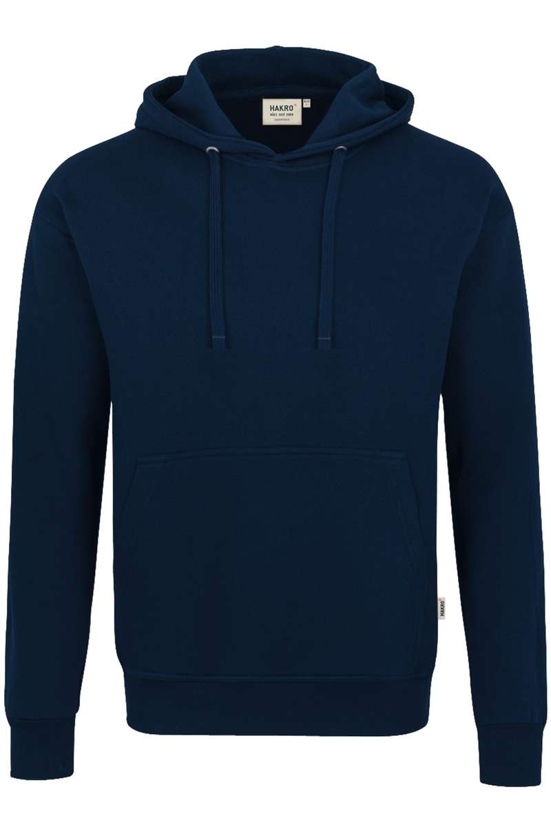 HAKRO 601 Comfort Fit Kapuzen Sweatshirt nachtblau, Einfarbig