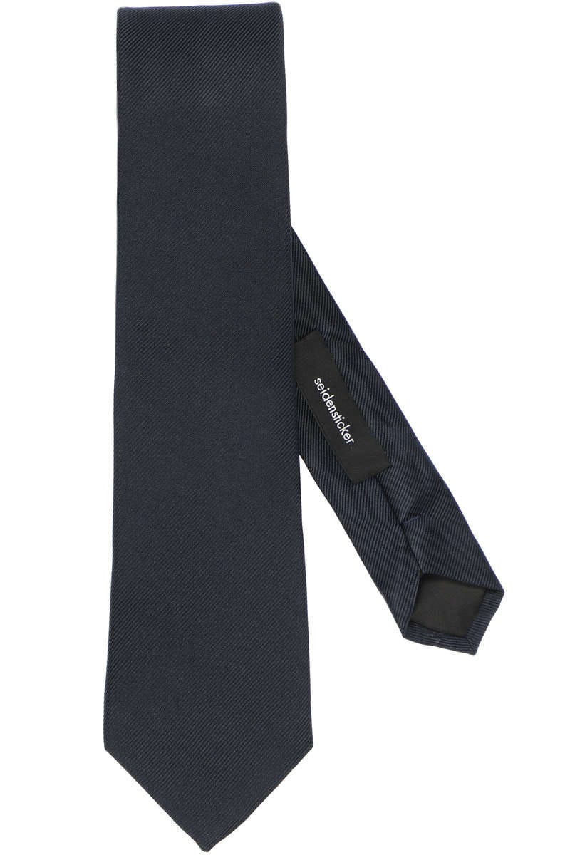 Seidensticker Krawatte Krawatte blau, Einfarbig