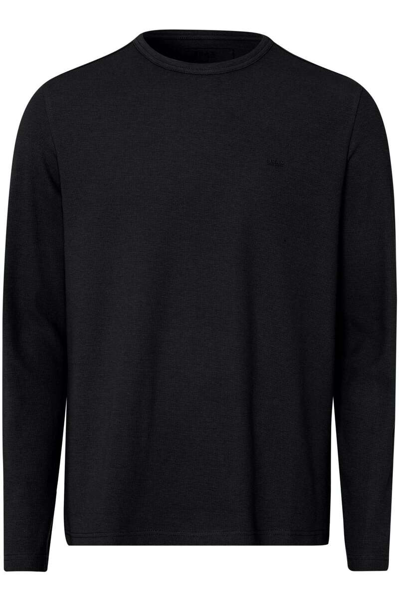 Brax Modern Fit Pullover schwarz, Einfarbig
