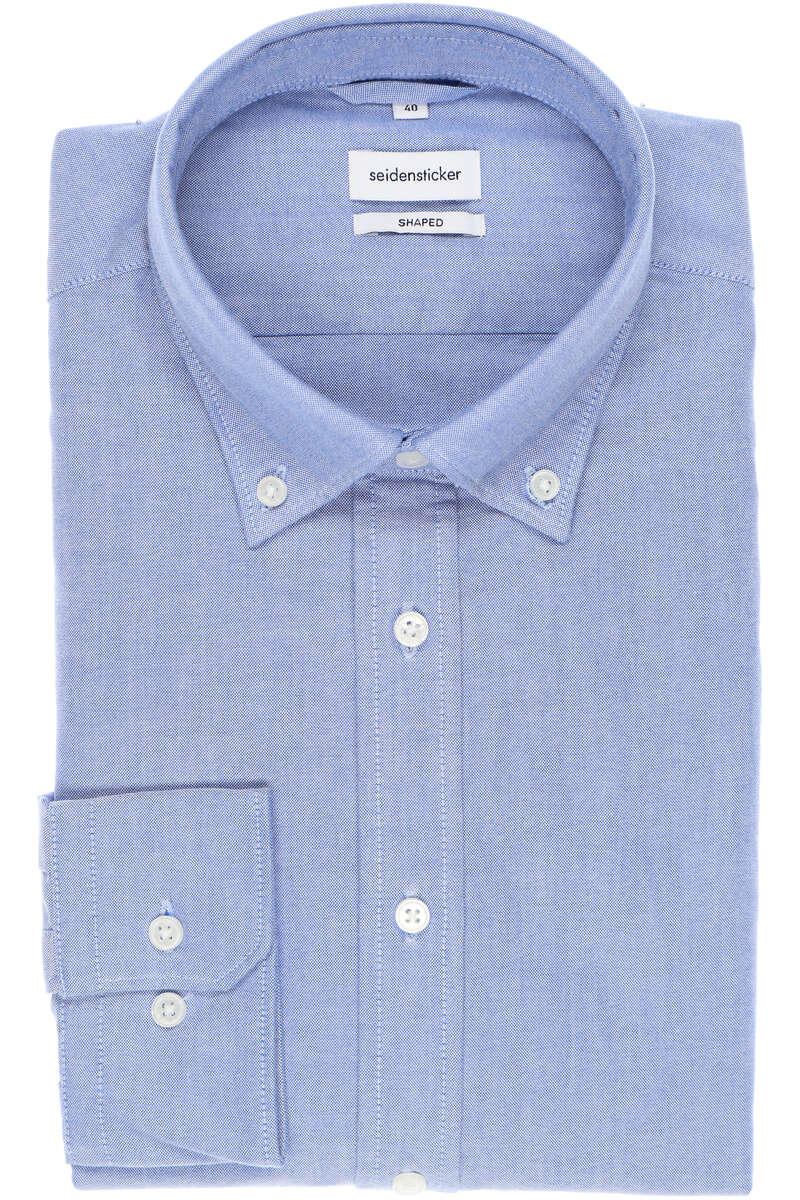 Seidensticker Smart Business Shaped Hemd blau, Einfarbig