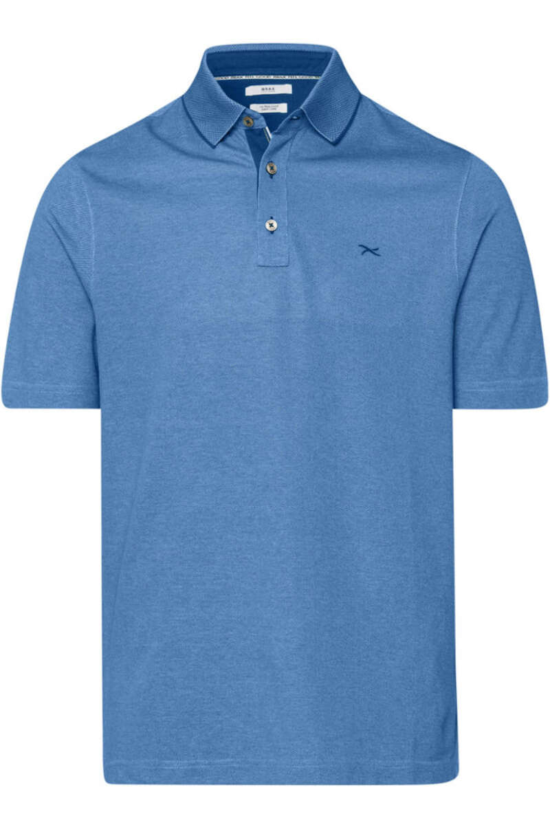 Brax Casual Modern Fit Poloshirt Kurzarm blau