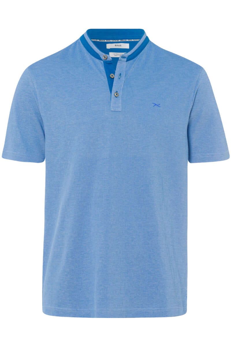 Brax Casual Modern Fit Poloshirt Kurzarm blau