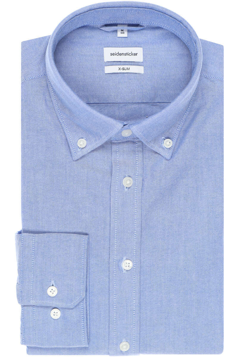 Seidensticker X-Slim Hemd blau, Einfarbig