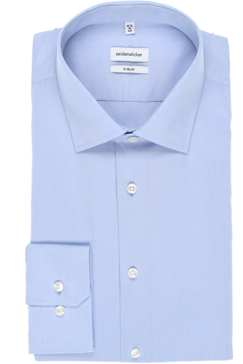 Seidensticker X-Slim Hemd hellblau, Einfarbig